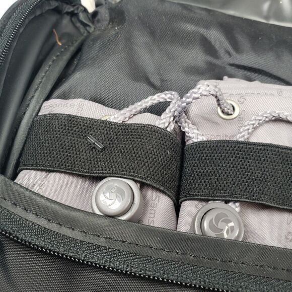 Samsonite Black Toiletry Bag Travel Kit with Laundry and Shoe Bags - Picture 11 of 15